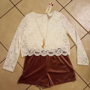 Girls Short Romper
